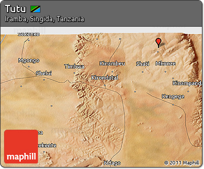 Satellite 3D Map of Tutu