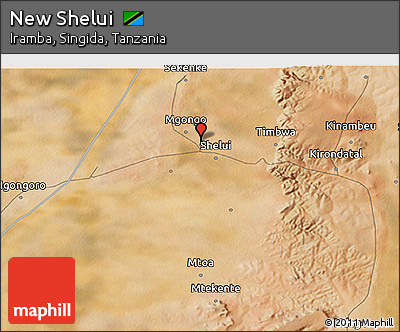 Satellite 3D Map of New Shelui