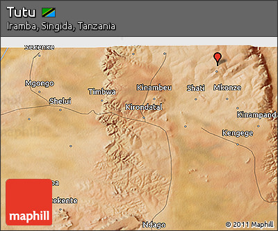 Satellite 3D Map of Tutu