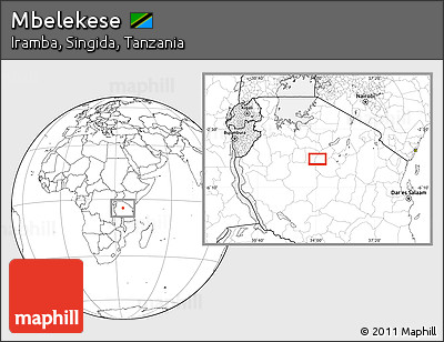 Blank Location Map of Mbelekese
