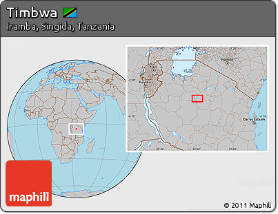 Gray Location Map of Timbwa