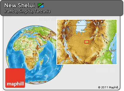 Physical Location Map of New Shelui