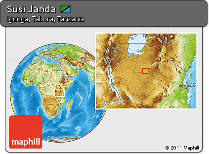 Physical Location Map of Susi Janda