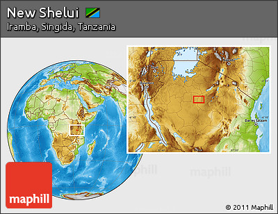 Physical Location Map of New Shelui