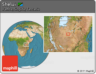 Satellite Location Map of Shelui