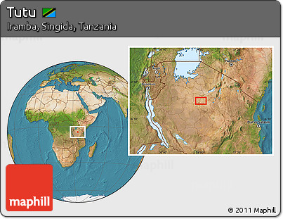 Satellite Location Map of Tutu