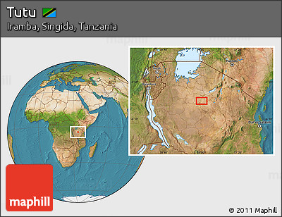 Satellite Location Map of Tutu