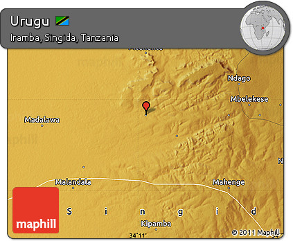Physical Map of Urugu