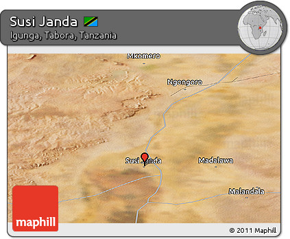 Satellite Panoramic Map of Susi Janda