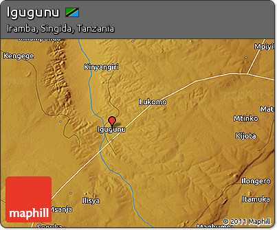 Physical 3D Map of Igugunu