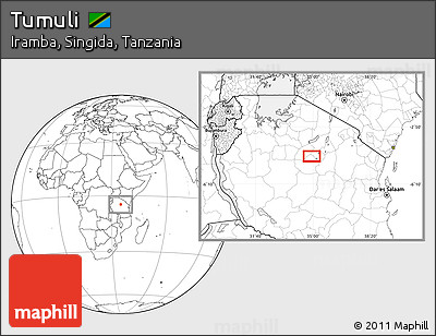 Blank Location Map of Tumuli