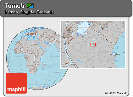 Gray Location Map of Tumuli