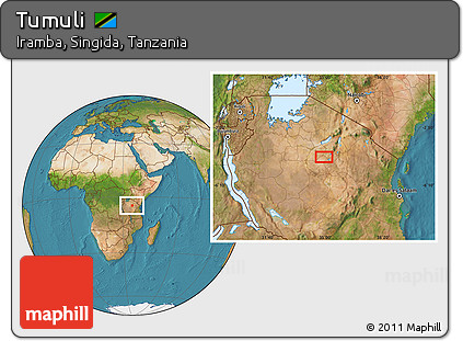 Satellite Location Map of Tumuli