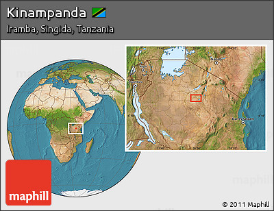 Satellite Location Map of Kinampanda