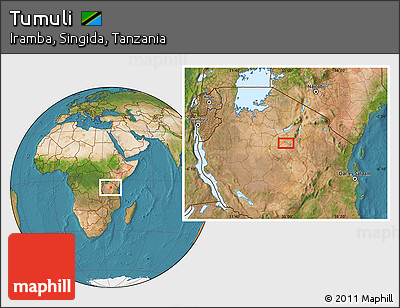 Satellite Location Map of Tumuli