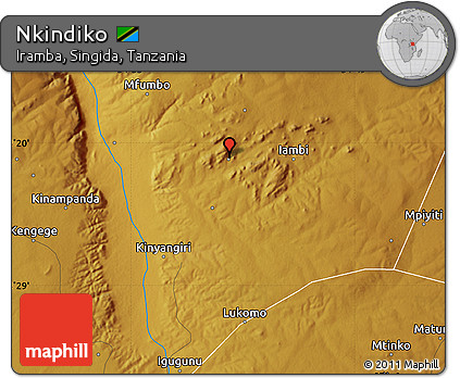 Physical Map of Nkindiko