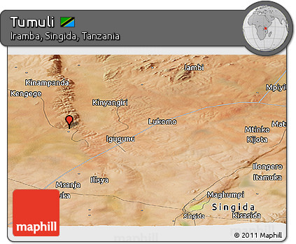 Satellite Panoramic Map of Tumuli
