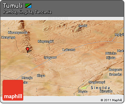 Satellite Panoramic Map of Tumuli