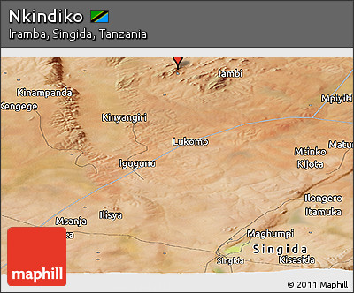 Satellite Panoramic Map of Nkindiko