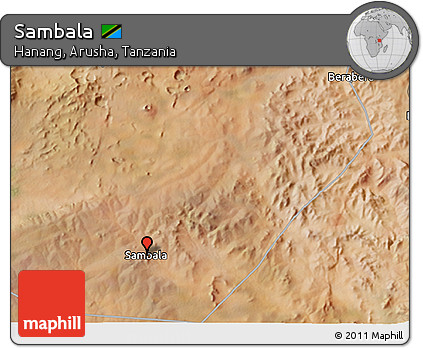 Satellite 3D Map of Sambala