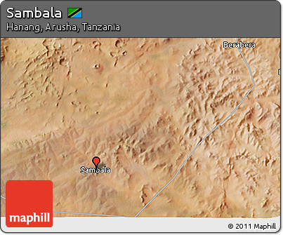 Satellite 3D Map of Sambala