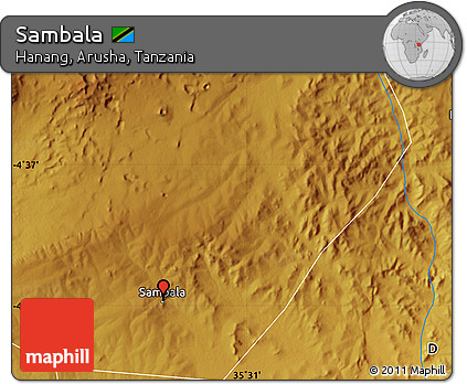 Physical Map of Sambala