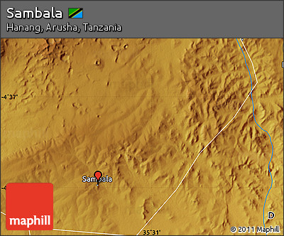 Physical Map of Sambala