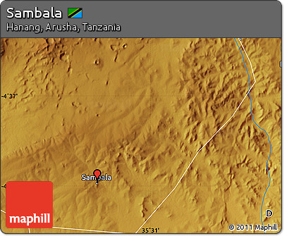 Physical Map of Sambala