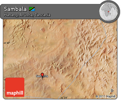 Satellite Map of Sambala