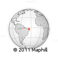 Outline Map of the Area around 4° 32' 58" S, 36° 28' 30" W, rectangular outline