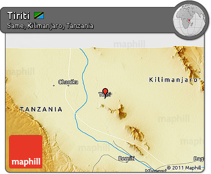 Physical 3D Map of Tiriti