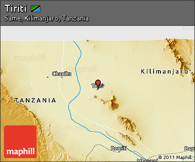 Physical 3D Map of Tiriti