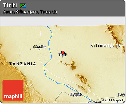 Physical 3D Map of Tiriti