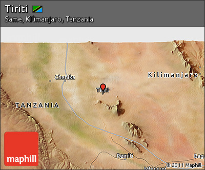 Satellite 3D Map of Tiriti
