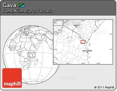 Blank Location Map of Gava