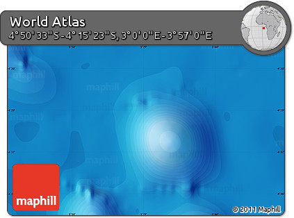Political Map of the Area around 4° 32' 58" S, 3° 28' 30" E
