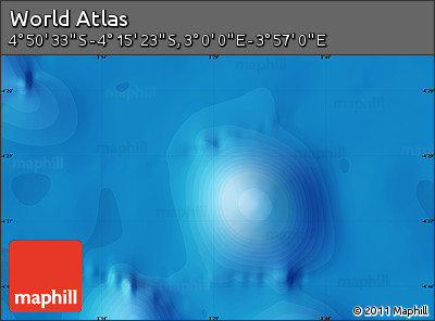Political Map of the Area around 4° 32' 58" S, 3° 28' 30" E