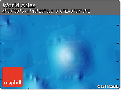 Political Map of the Area around 4° 32' 58" S, 3° 28' 30" E