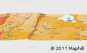 Political Panoramic Map of the area around 4° 32' 58" S, 40° 43' 30" W