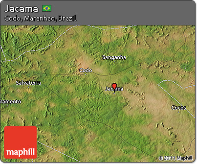 Satellite 3D Map of Jacama