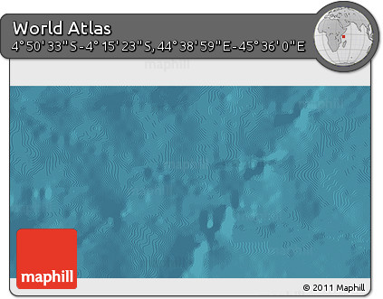 Satellite 3D Map of the Area around 4° 32' 58" S, 45° 7' 30" E