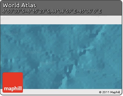 Satellite 3D Map of the Area around 4° 32' 58" S, 45° 7' 30" E