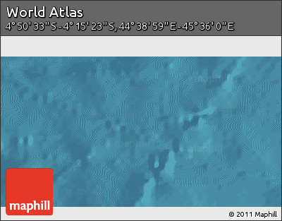Satellite 3D Map of the Area around 4° 32' 58" S, 45° 7' 30" E