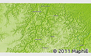 Physical 3D Map of the area around 4° 32' 58" S, 45° 49' 30" W