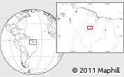 Blank Location Map of the area around 4° 32' 58" S, 45° 49' 30" W