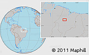 Gray Location Map of the area around 4° 32' 58" S, 45° 49' 30" W