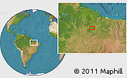 Satellite Location Map of the area around 4° 32' 58" S, 45° 49' 30" W