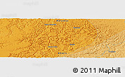 Political Panoramic Map of the area around 4° 32' 58" S, 45° 49' 30" W