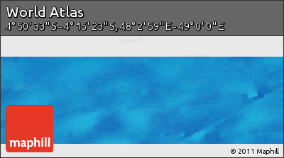 Physical Panoramic Map of the Area around 4° 32' 58" S, 48° 31' 29" E