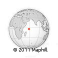 Outline Map of the Area around 4° 32' 58" S, 57° 52' 30" E, rectangular outline